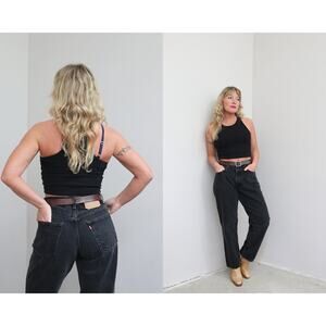 2000's Vintage Black 550 Relaxed Fit Levi's Jeans Women's SM MD 30" to 31" Waist